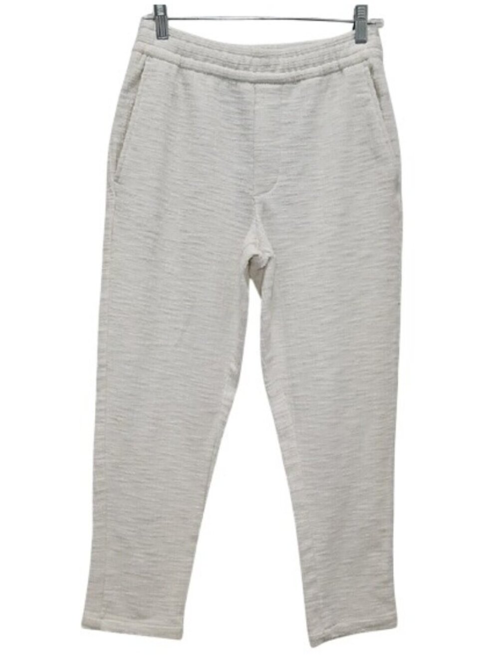 Zara Textured Jogger Trouser Pants Small Neutral Business Casual Outdoor Office